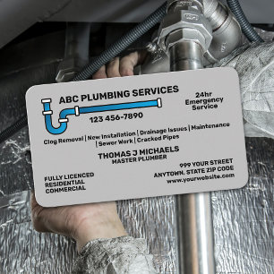Carte De Visite Service de plomberie
