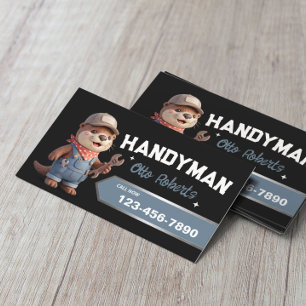 Carte De Visite Service de plomberie de bricolage Cute Ottoer prof