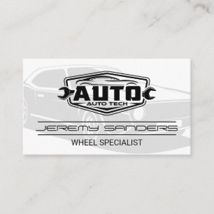 Carte De Visite Service de pneu et de roue Auto Tech