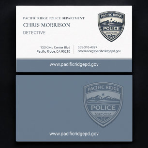 Carte De Visite Service de police