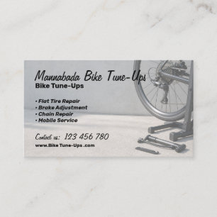 Carte De Visite Service de réglage de réparation de vélo mobile