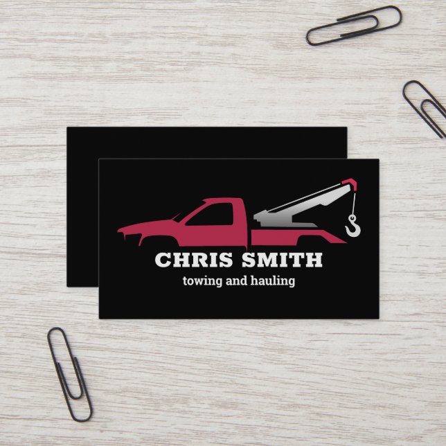 Carte De Visite Service de remorquage (Devant/Arrière en situation)