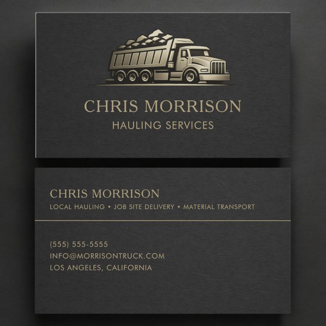 Carte De Visite Service de remorquage de camions professionnel (Créateur téléchargé)