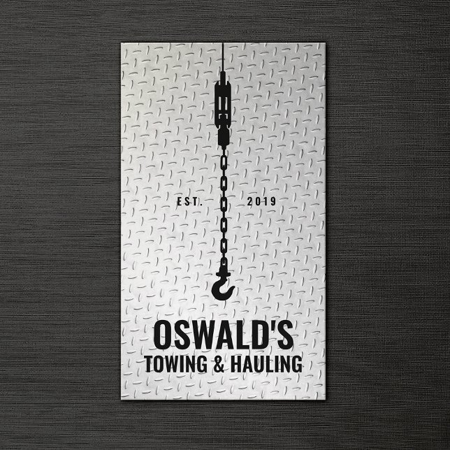 Carte De Visite Service de remorquage et de remorquage (Créateur téléchargé)