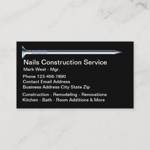 Carte De Visite Service de rénovation de construction