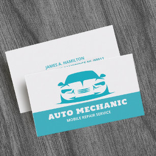 Carte De Visite Service de réparation automobile Mécanicien automo