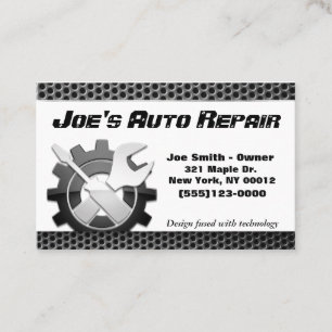 Carte De Visite Service de réparation du moteur automatique