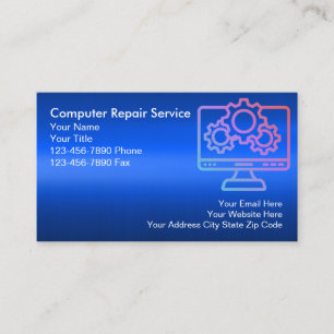 Carte De Visite Service de réparation informatique professionnel