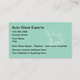Carte De Visite Service de réparation mobile de vitres automobiles