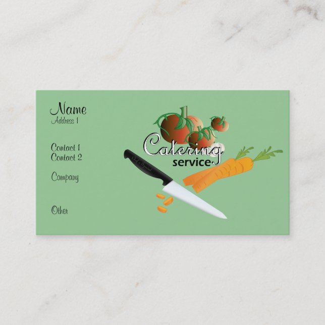 CARTE DE VISITE SERVICE DE RESTAURATION (Devant)