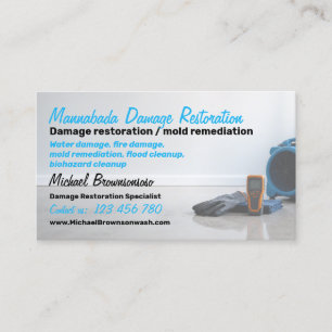 Carte De Visite Service de restauration des dégâts des eaux Remédi