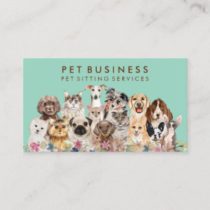 Carte De Visite Service de shampoing naturel pour animaux de compa