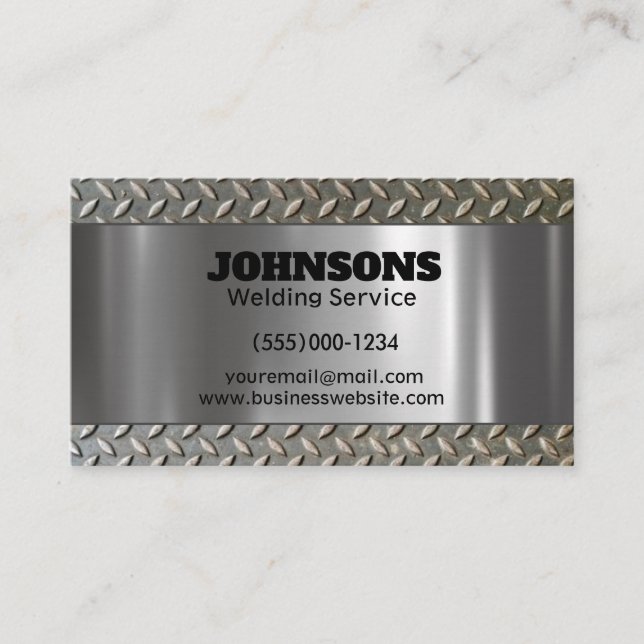 Carte De Visite Service de soudage Fabricator professionnel (Devant)