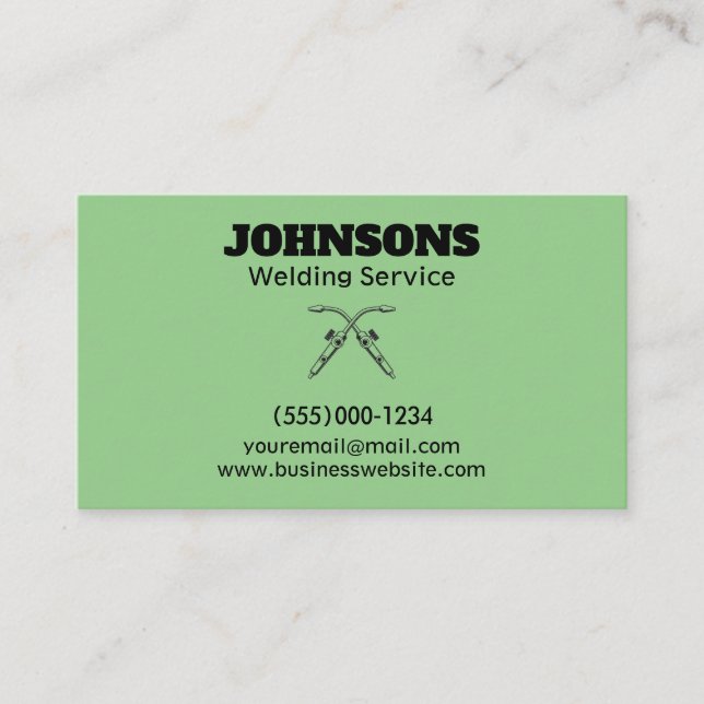 Carte De Visite Service de soudage Fabricator professionnel (Devant)