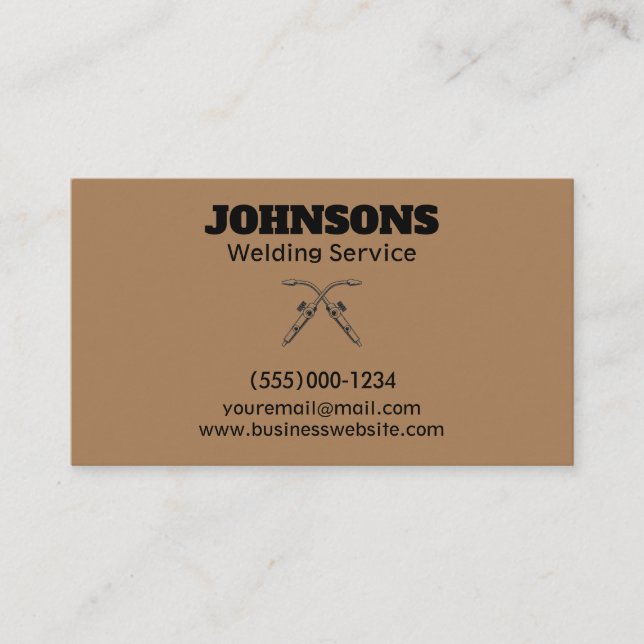 Carte De Visite Service de soudage Fabricator professionnel (Devant)