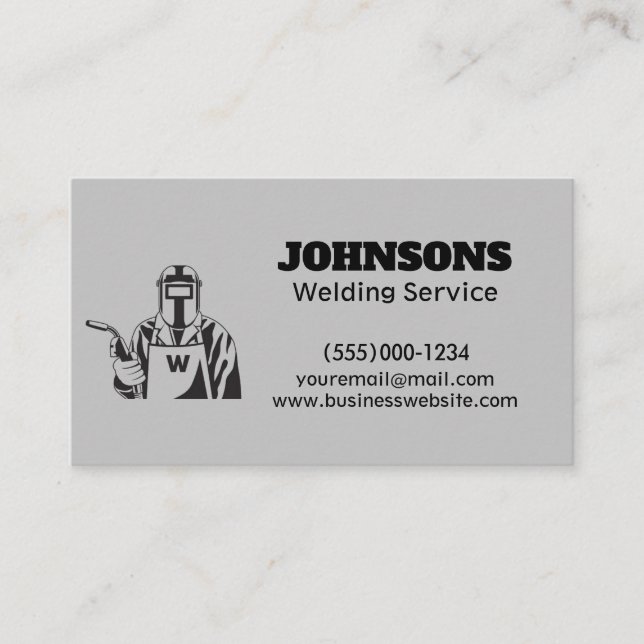Carte De Visite Service de soudage Fabricator professionnel (Devant)