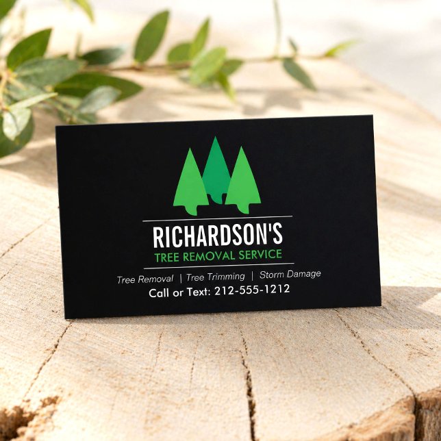 Carte De Visite Service de suppression d'arbres (Créateur téléchargé)
