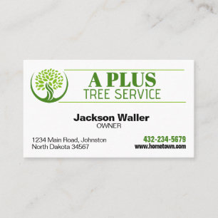 Carte De Visite Service de taille d'arbres professionnel Arboris