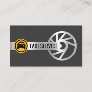Carte De Visite Service de Taxi à Jantes Argentées