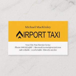Carte De Visite Service de taxi aéroportuaire