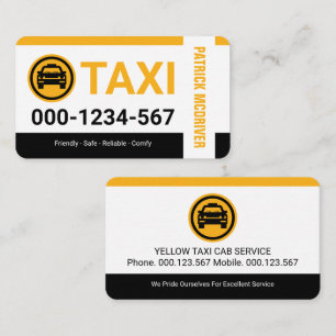 Carte De Visite Service de taxi aux frontières spéciales