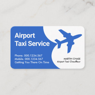 Carte De Visite Service de taxi d'avion d'aéroport