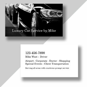 Carte De Visite Service de taxi de luxe Classy Taxi