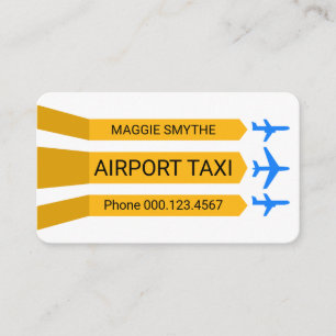 Carte De Visite Service de taxi de piste d'aéroport