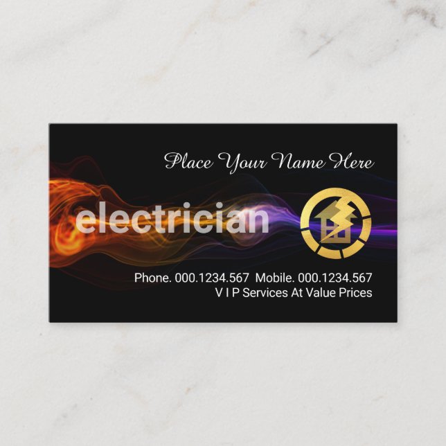 Carte De Visite Service de taxi éclair rapide époustouflant (Devant)