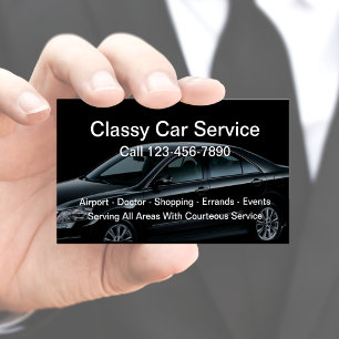 Carte De Visite Service de taxi en voiture de luxe