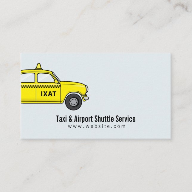 Carte De Visite Service de taxi et navette aéroport (Devant)