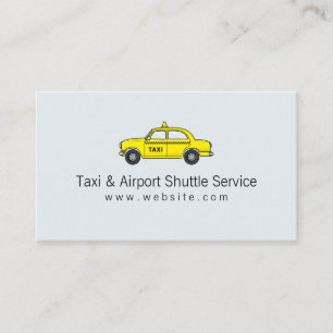 Carte De Visite Service de taxi et navette aéroport