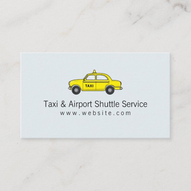 Carte De Visite Service de taxi et navette aéroport (Devant)