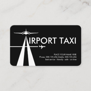 Carte De Visite Service de taxi sur la piste de l'aéroport Letter-