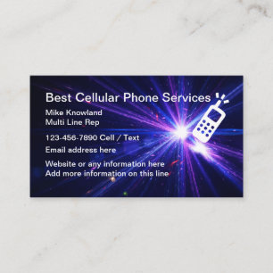 Carte De Visite Service de téléphone cellulaire