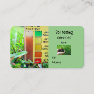 Carte De Visite Service de test du sol