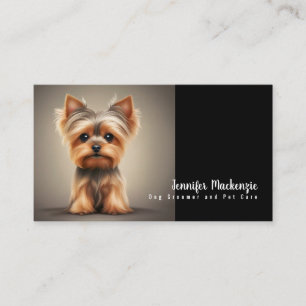 Carte De Visite Service de Toilettage de Chien Mignon Soins pour A