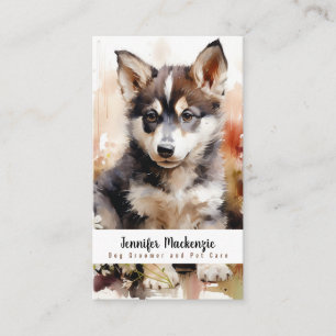 Carte De Visite Service de Toilettage de Chien Mignon Soins pour A
