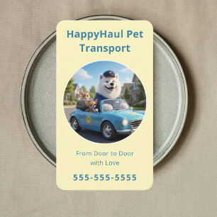 Carte De Visite Service de transport et de taxi pour animaux de co