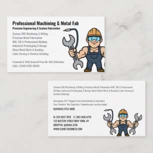 Carte De Visite Service de usinage professionnel et de fabrication