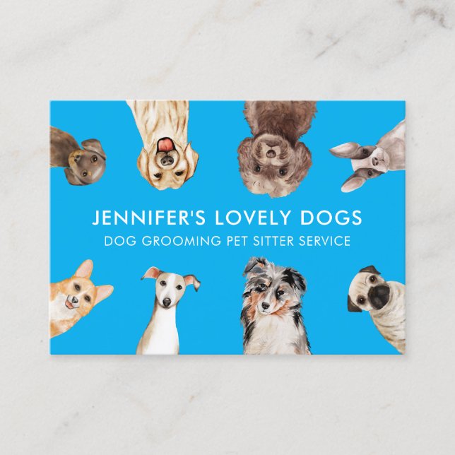 Carte De Visite Service de visite de chiots (Devant)