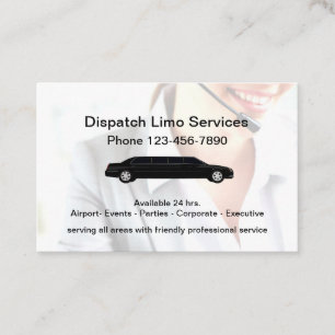 Carte De Visite Service de voiture de luxe double face élégant