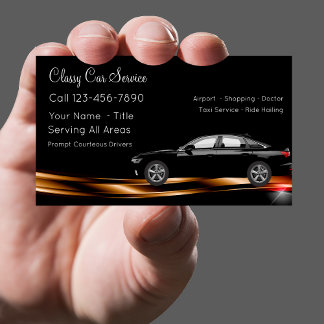 Carte De Visite Service De Voiture De Taxi Classique