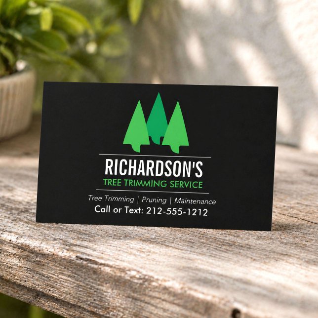 Carte De Visite Service d'élagage d'arbres (Créateur téléchargé)