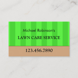 Carte De Visite Service d'entretien de la pelouse Maintenance simp