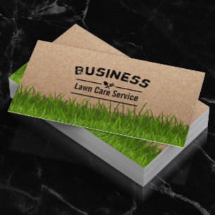 Carte De Visite Service d'entretien de pelouse et d'aménagement pa