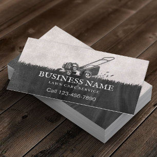 Carte De Visite Service d'entretien de pelouse et d'aménagement pa