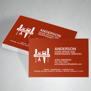 Carte De Visite Service d'entretien de réparation résidentielle mo