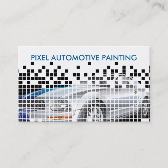 Carte De Visite Service des véhicules à moteur de peinture (Devant)