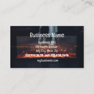 Carte De Visite Service d'installation de cheminée personnalisé